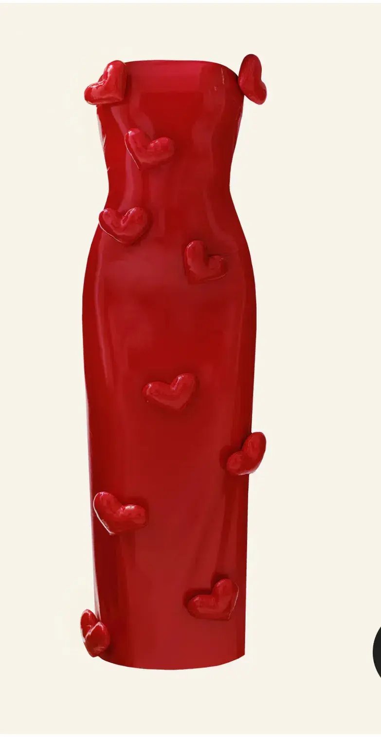 Cult Naked Love Killa Dress in Red Patent Size 8 photo 4