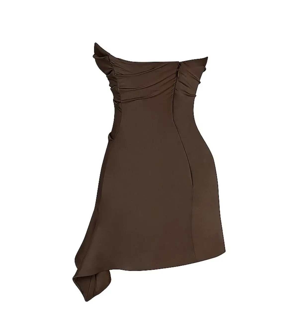 House of CB Jasmine Draped Strapless Corset Mini Dress Chocolate Size S/AU 8 photo 7