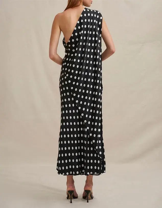 By Johnny Dove Drape Polka Dress / Size 16 photo 3