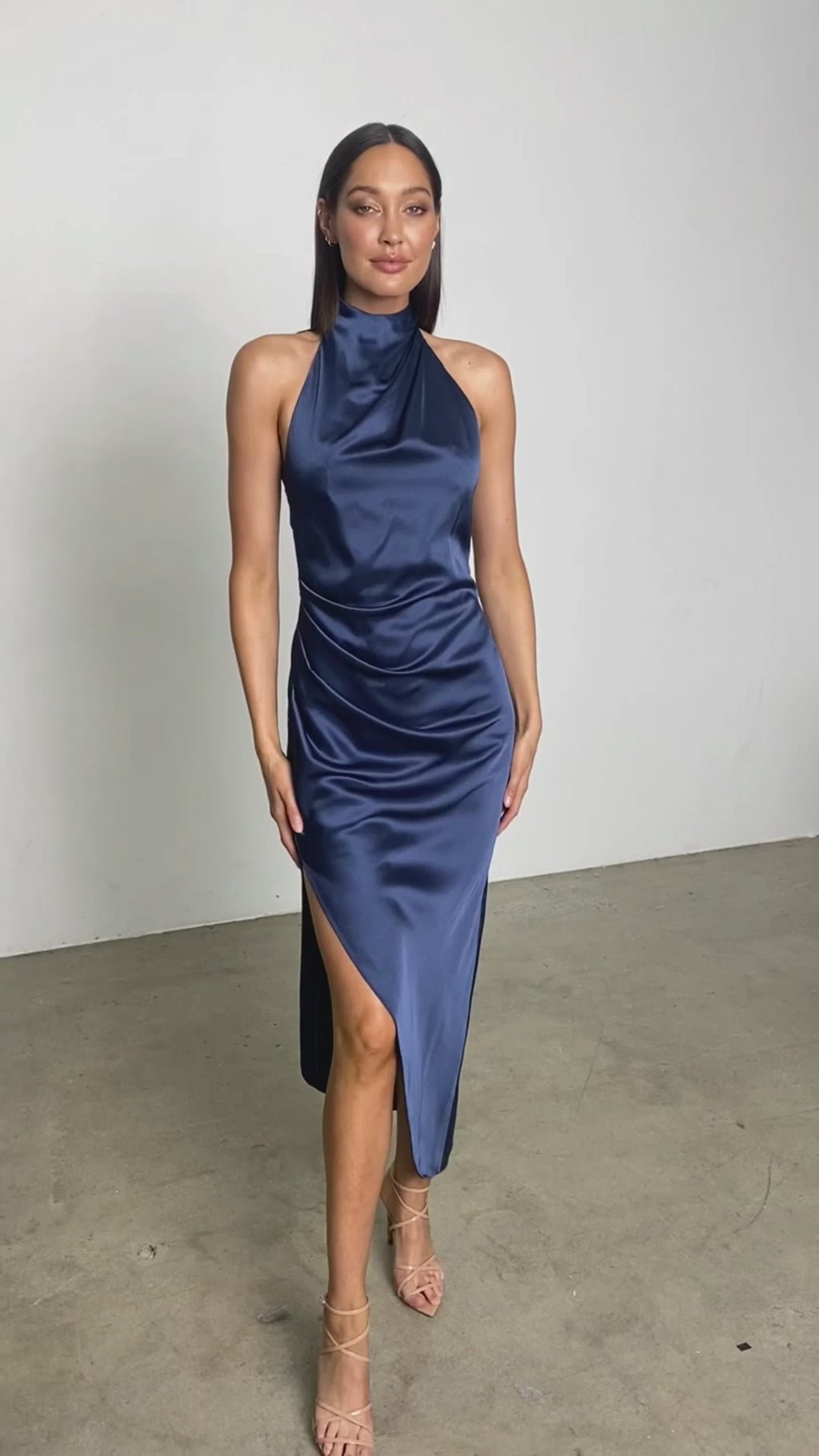 Amelia Halter Gown in Midnight photo 4