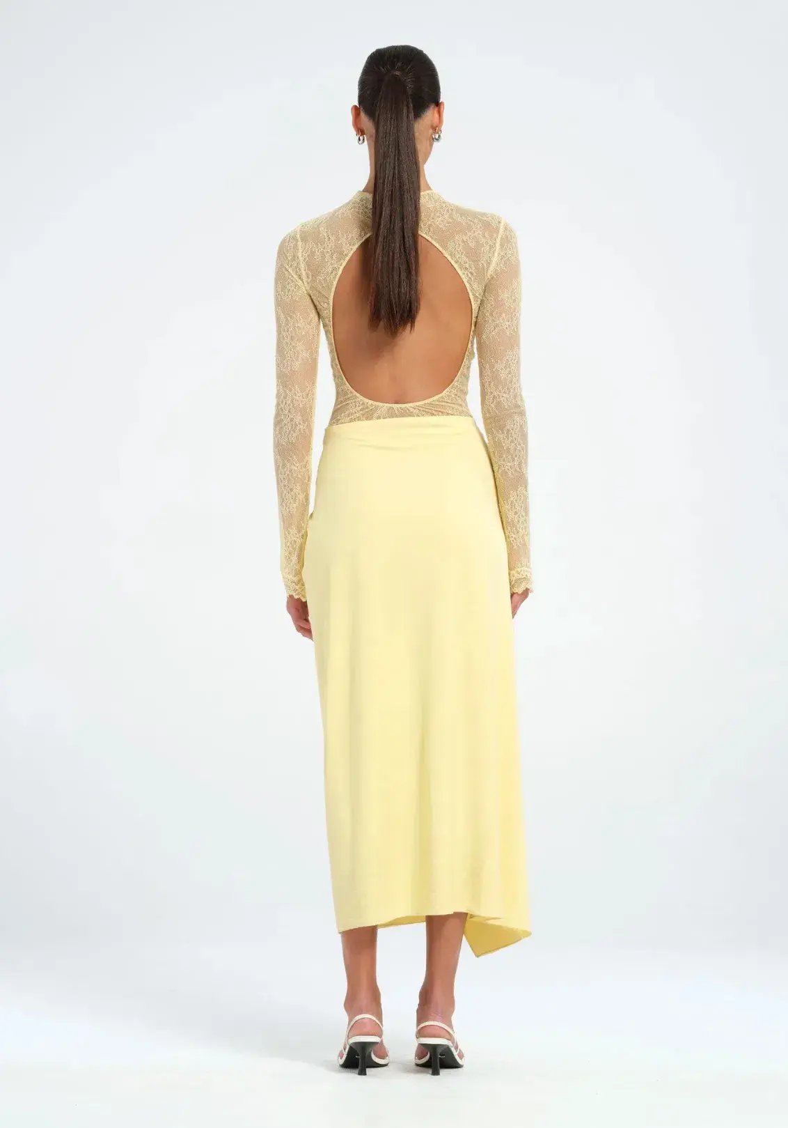 Benni Colton Midi Dress in Butter Size 8 photo 3