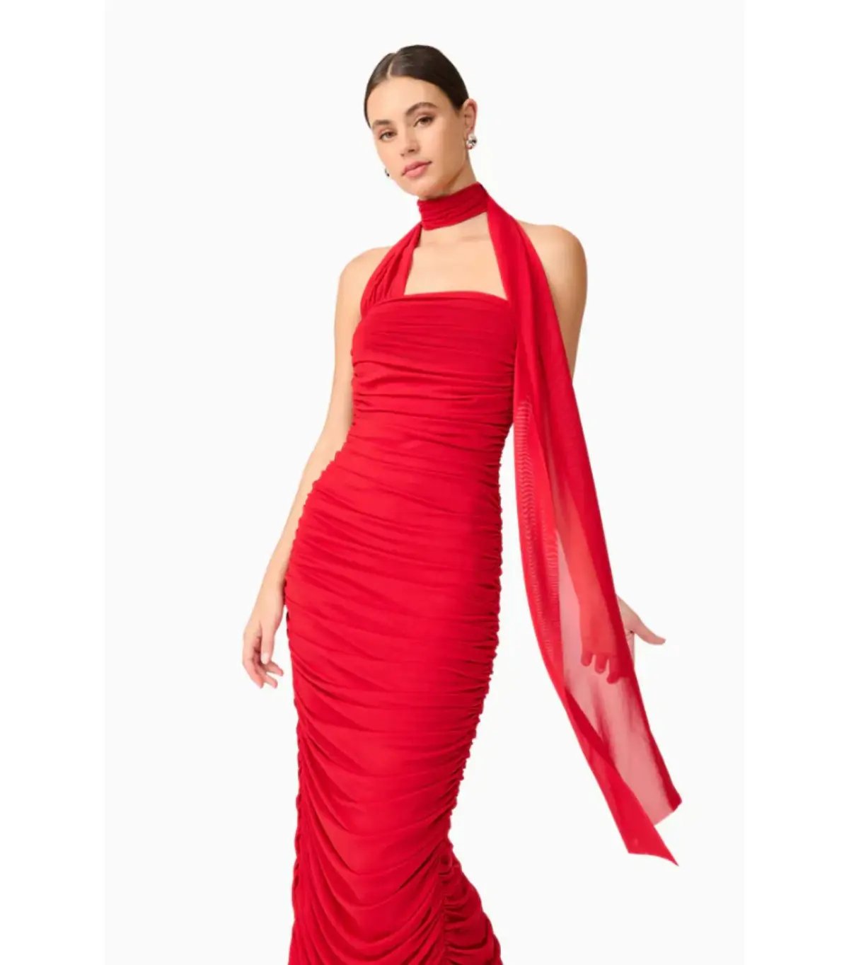 Elliatt Darya Maxi Dress Red Size AU 10 photo 5