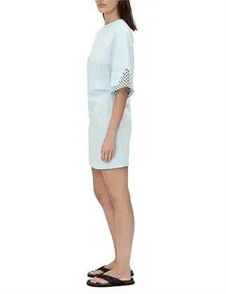 Camilla And Marc Lolani Mini Tee Dress Ice Blue Size 10 photo 2