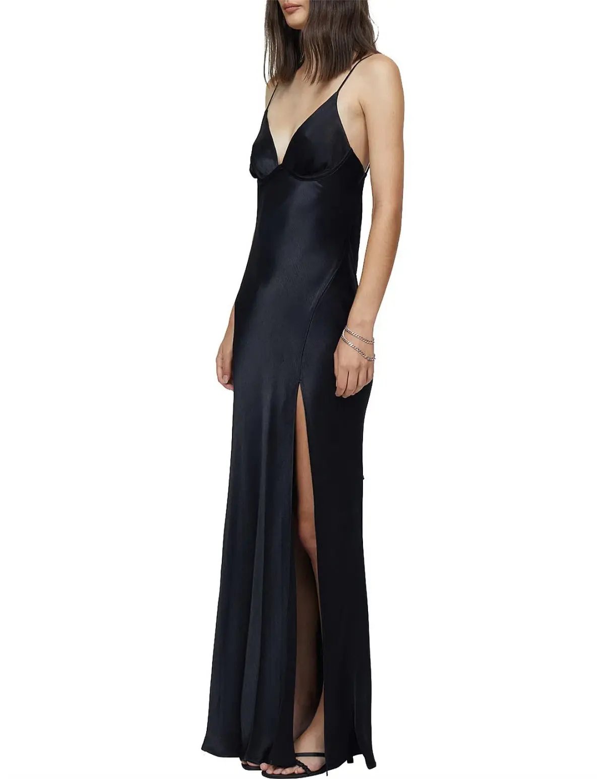 Bec & Bridge Ren Split Maxi Dress Black Size 6 photo 2