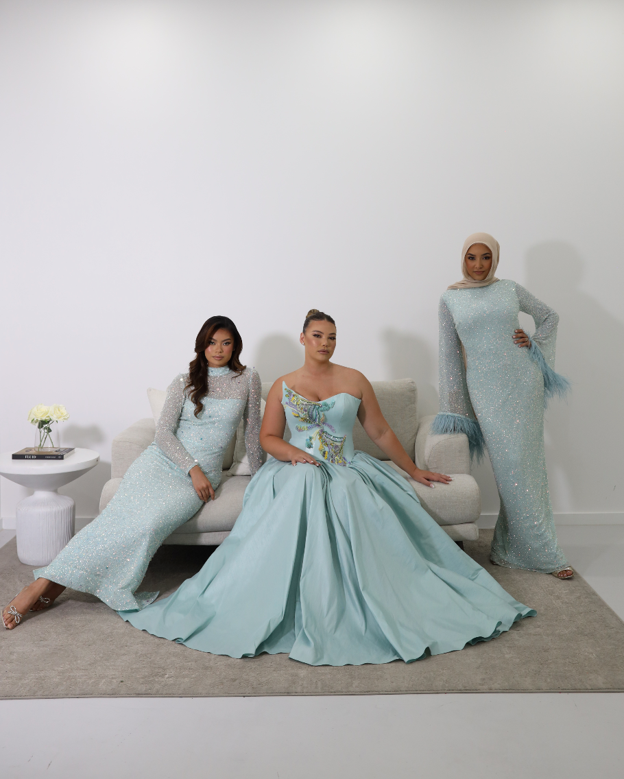 AQUAZZURA GOWN BLUE photo 5