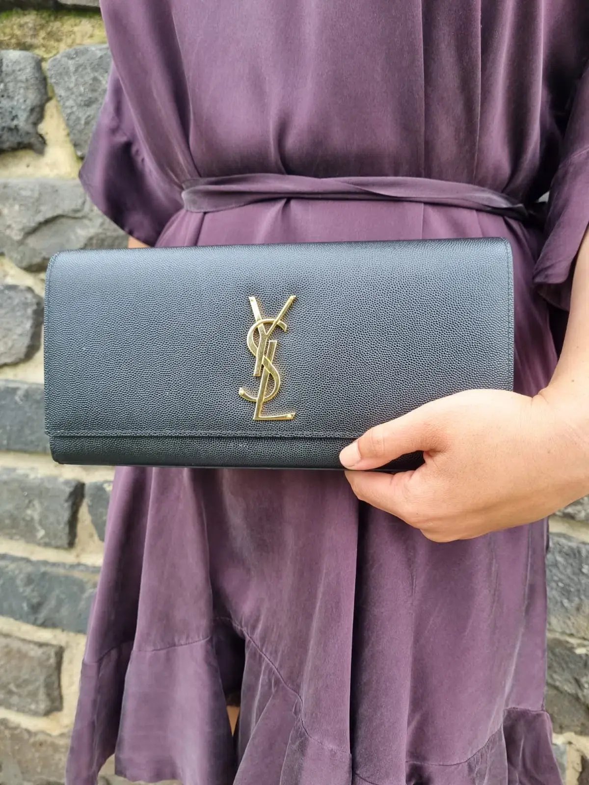 YSL Kate Black Clutch photo 4