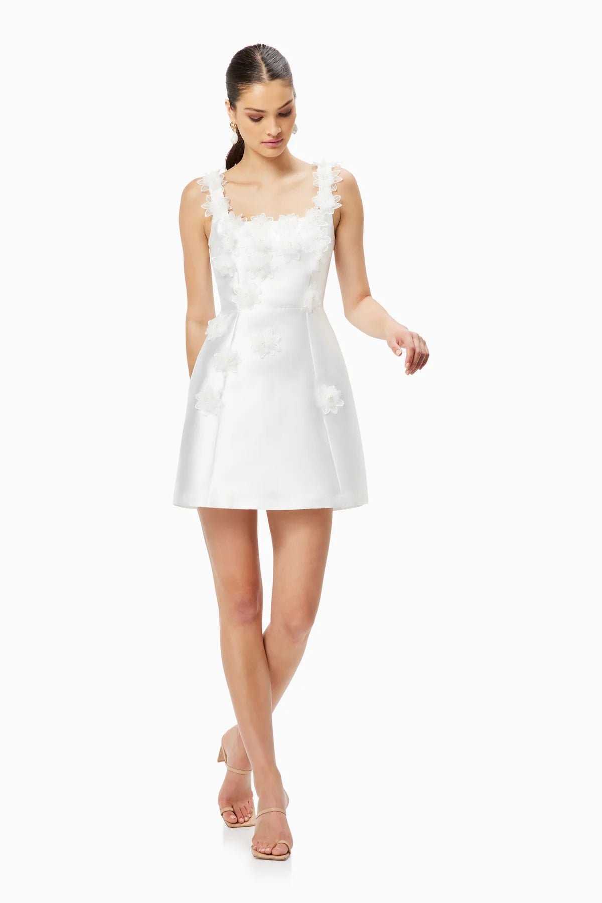 ELLIATT ELDER DRESS - WHITE photo 3