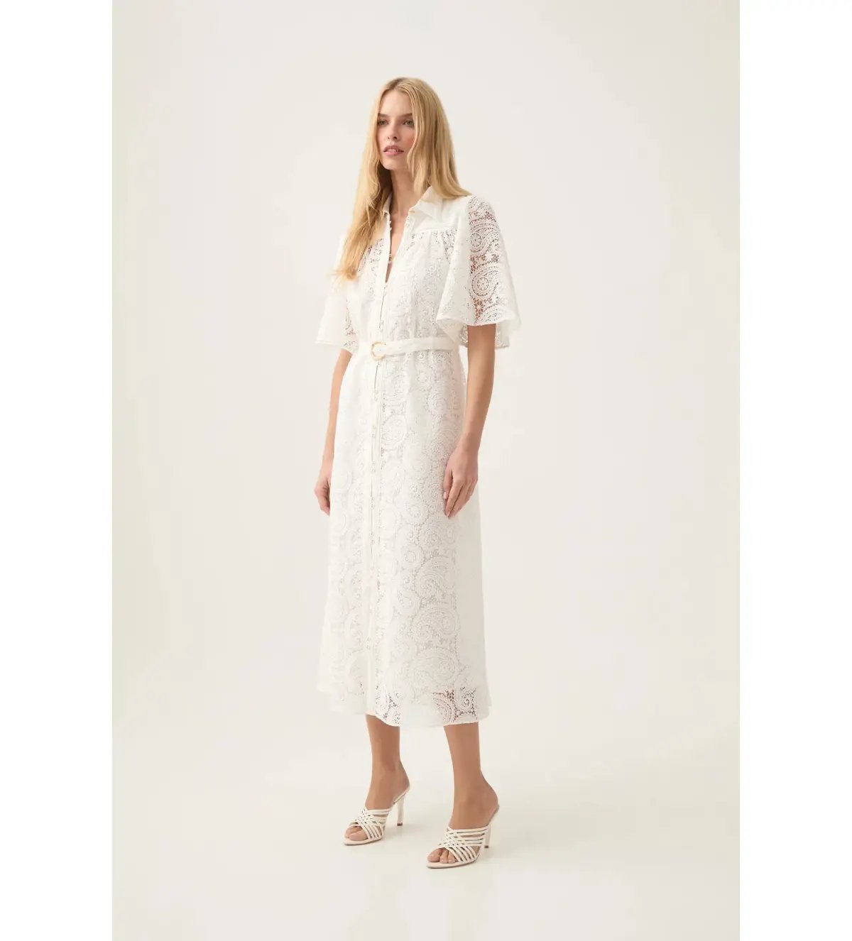 Aje Laicey Paisley Midi Dress Size 8 photo 2