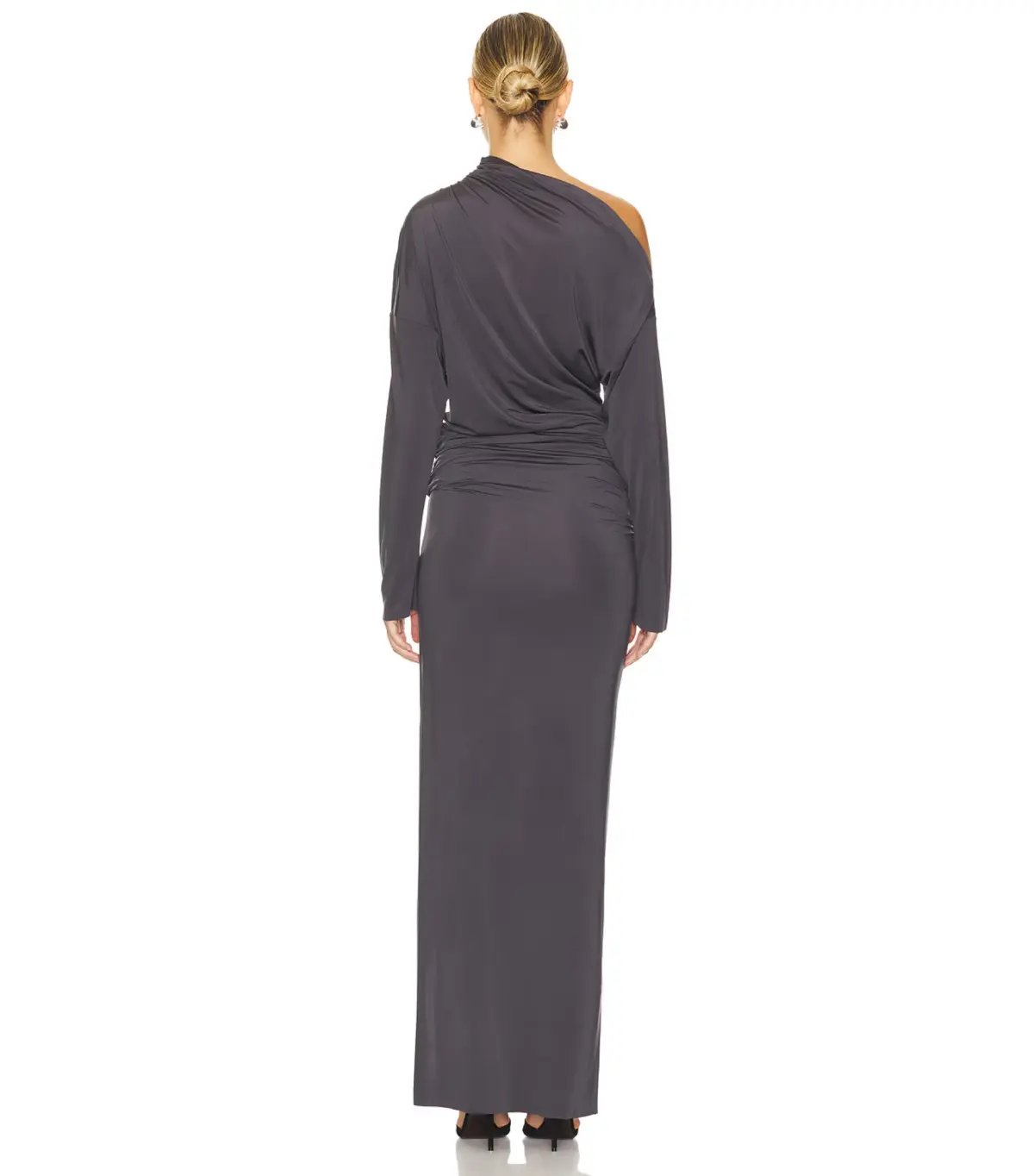 Hours Theo Maxi Dress Charcoal Gray Size S / AU 8 photo 3
