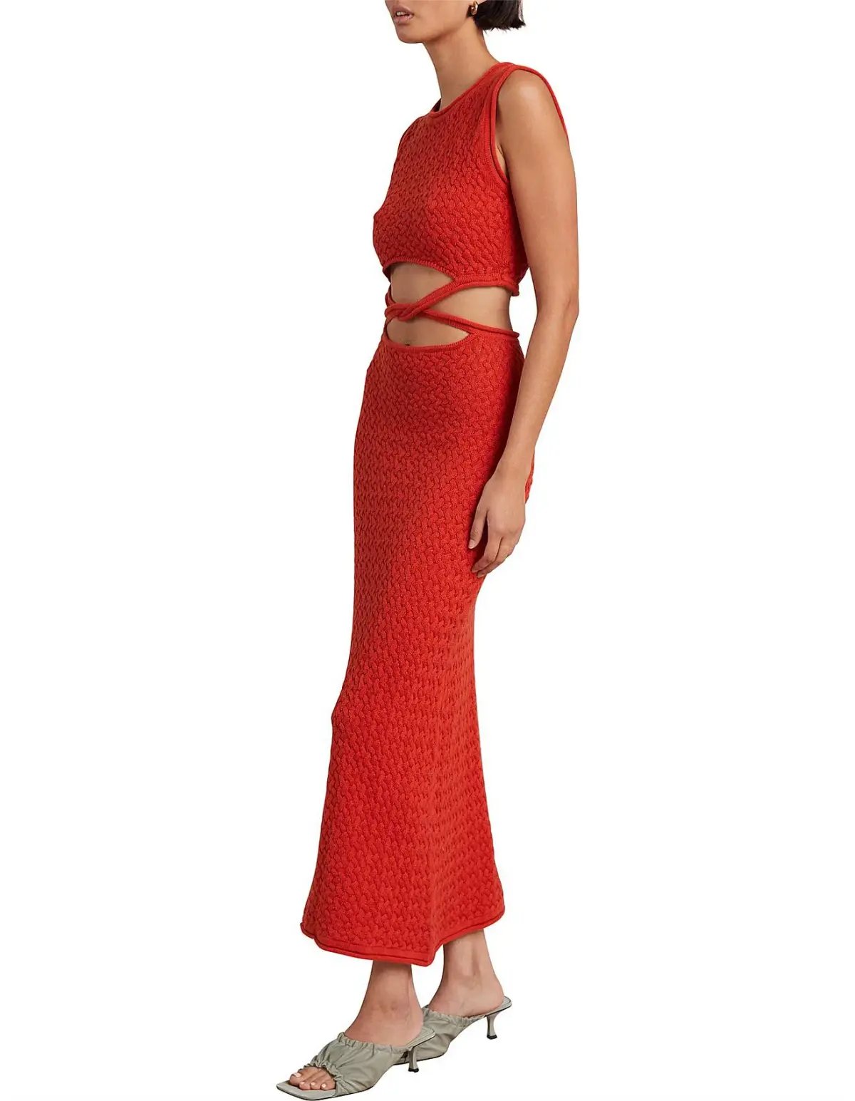 Bec & Bridge Effie Knit Dress Red Size 8 photo 2
