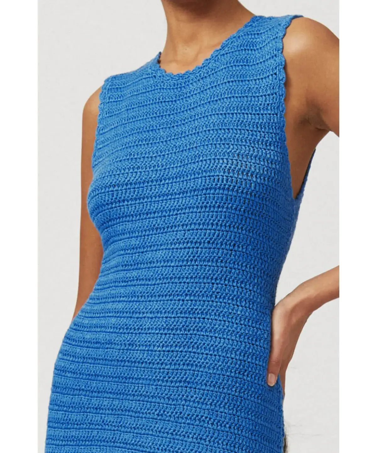 Suboo Elvira Crochet Dress Blue Size 6 photo 2