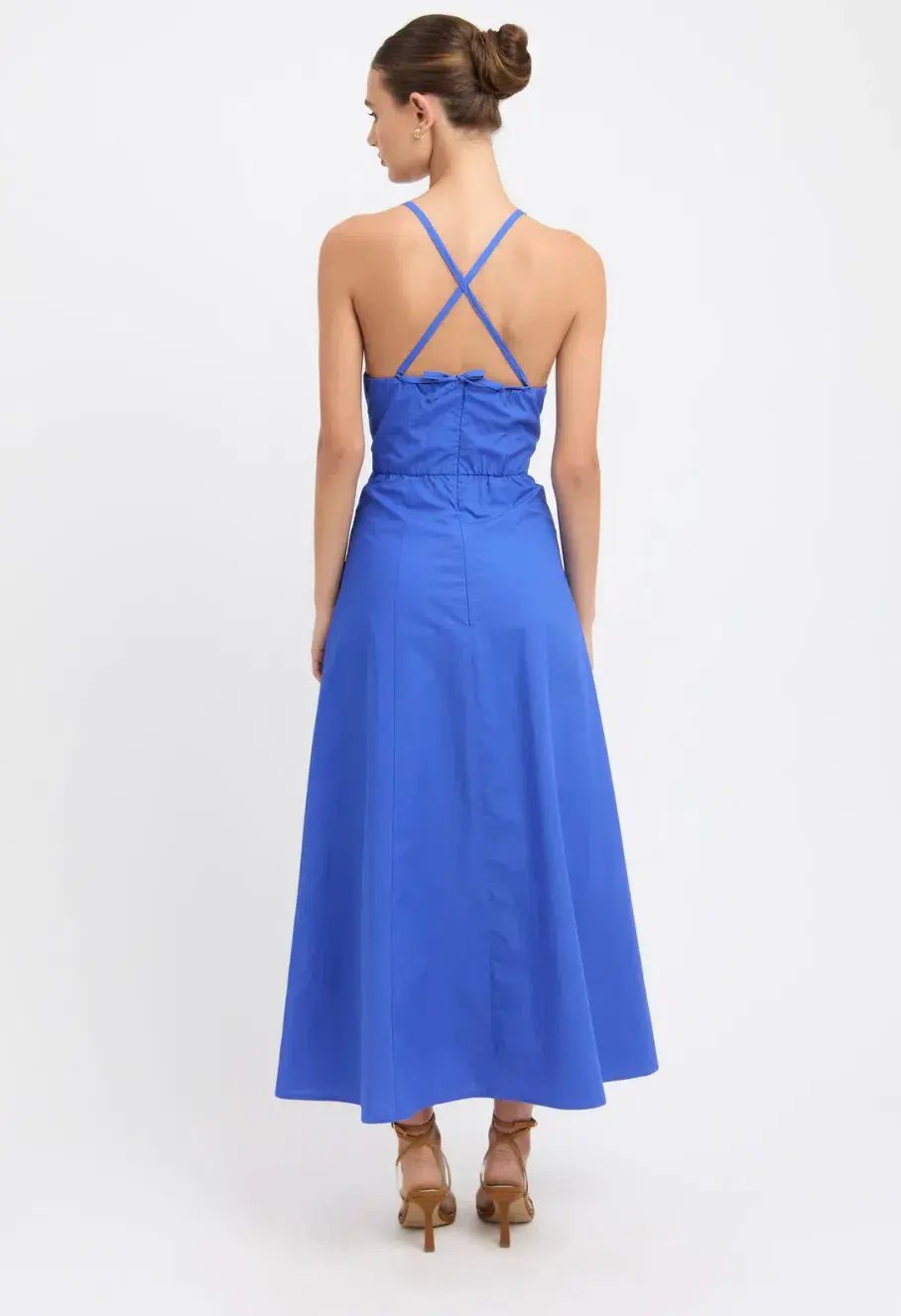Kookai Poplin Halter Dress Blue Size 36 / Au 8 photo 3