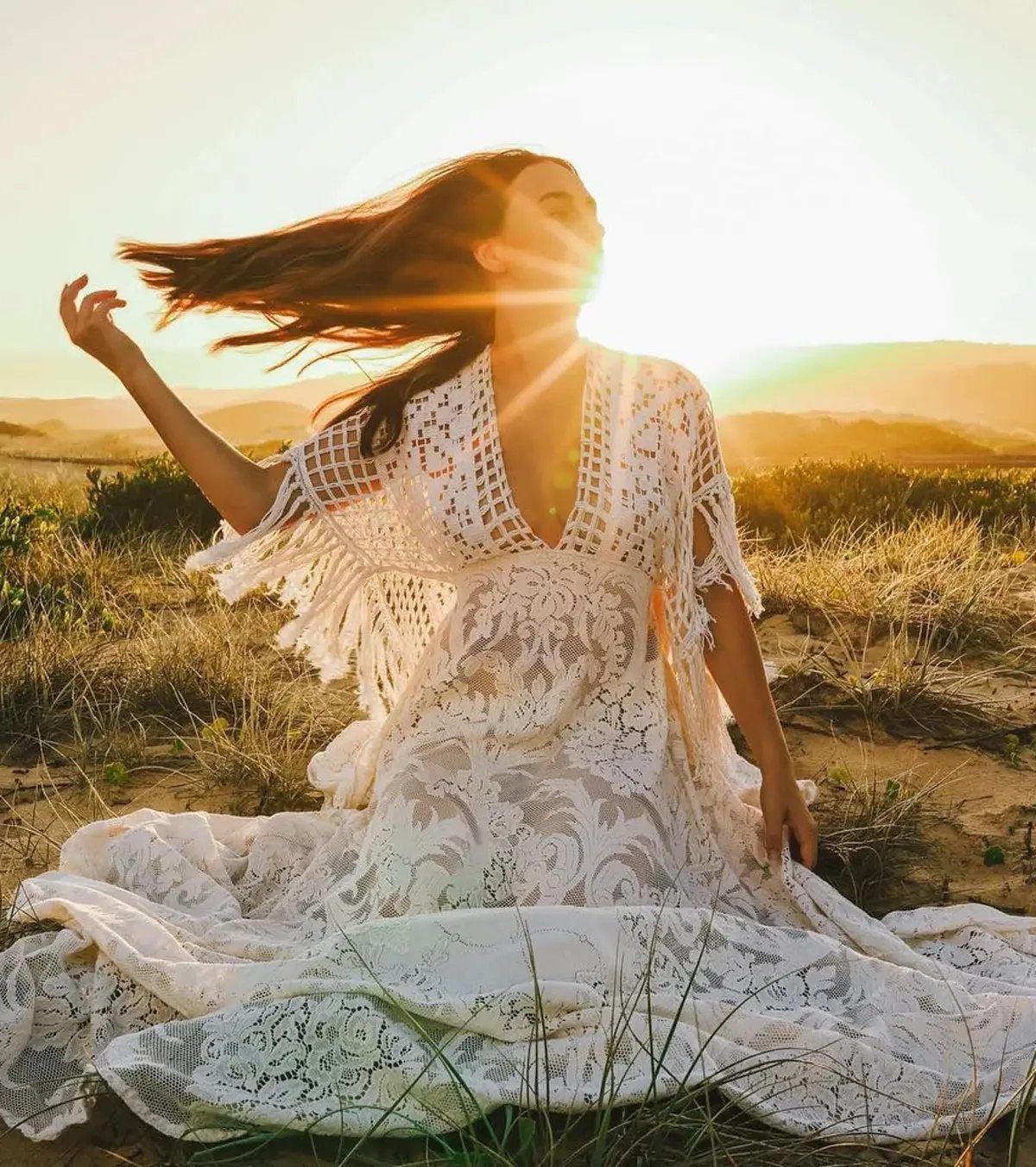 We Are Reclamation 'Bewitched By Boho' Gown White Size 20 photo 2