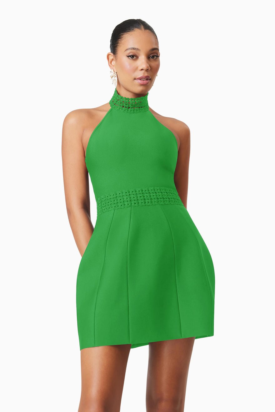Elliatt Neoma Mini Dress - Kelly Green photo 4