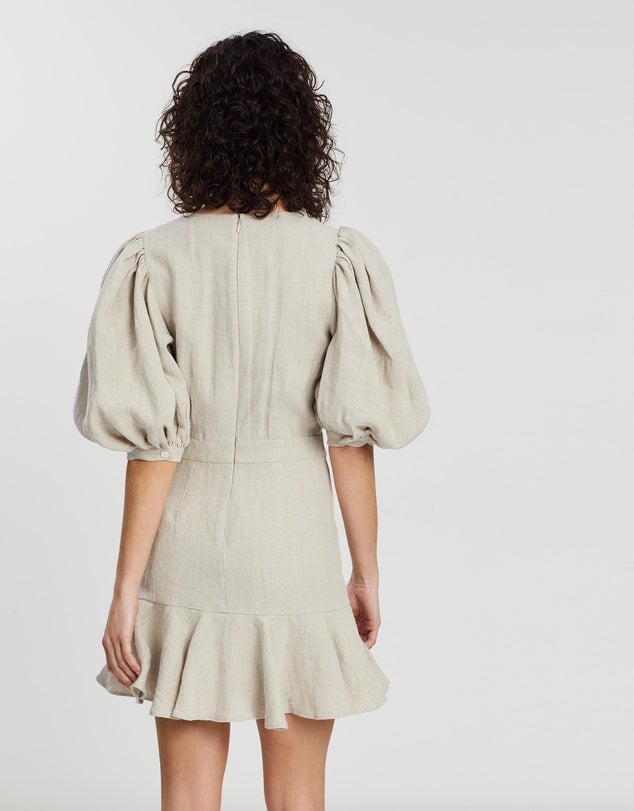 Joslin Sophia Linen Canvas Mini Dress  Studios photo 4