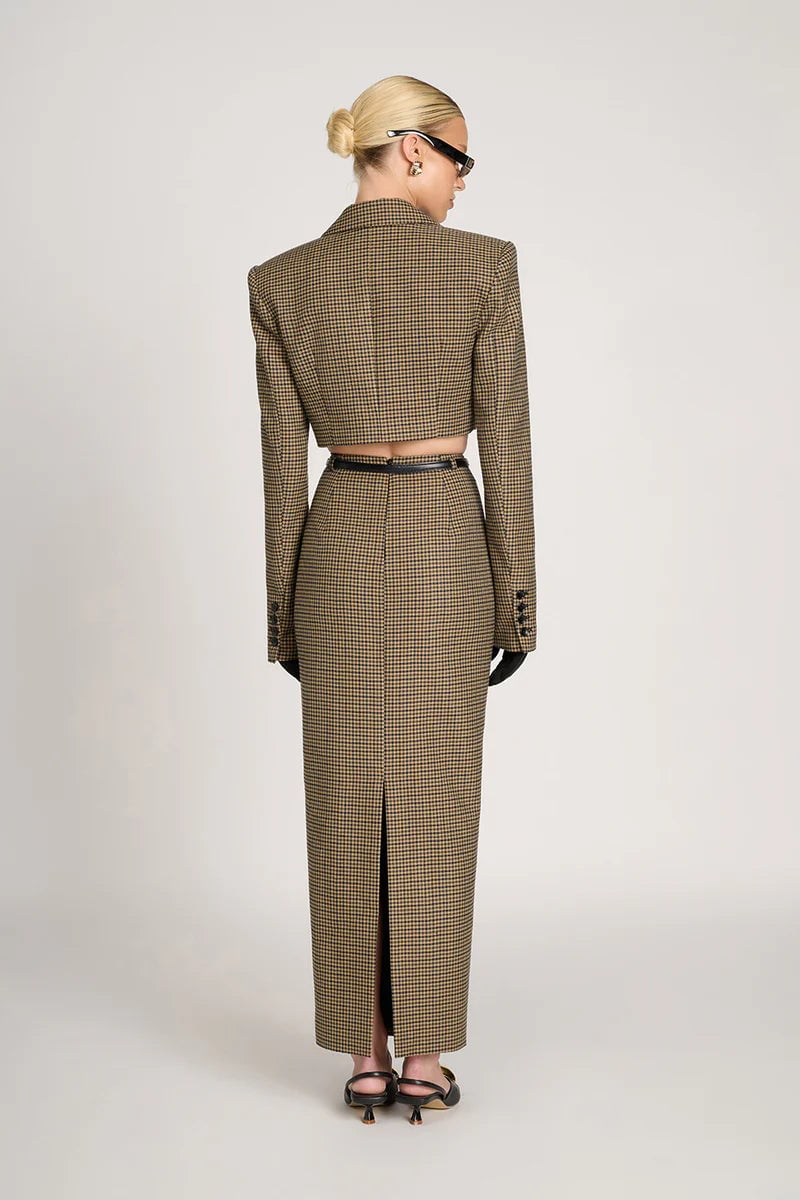 Eliya The Label Taylen Blazer & Asher Skirt Set - Houndstooth photo 2