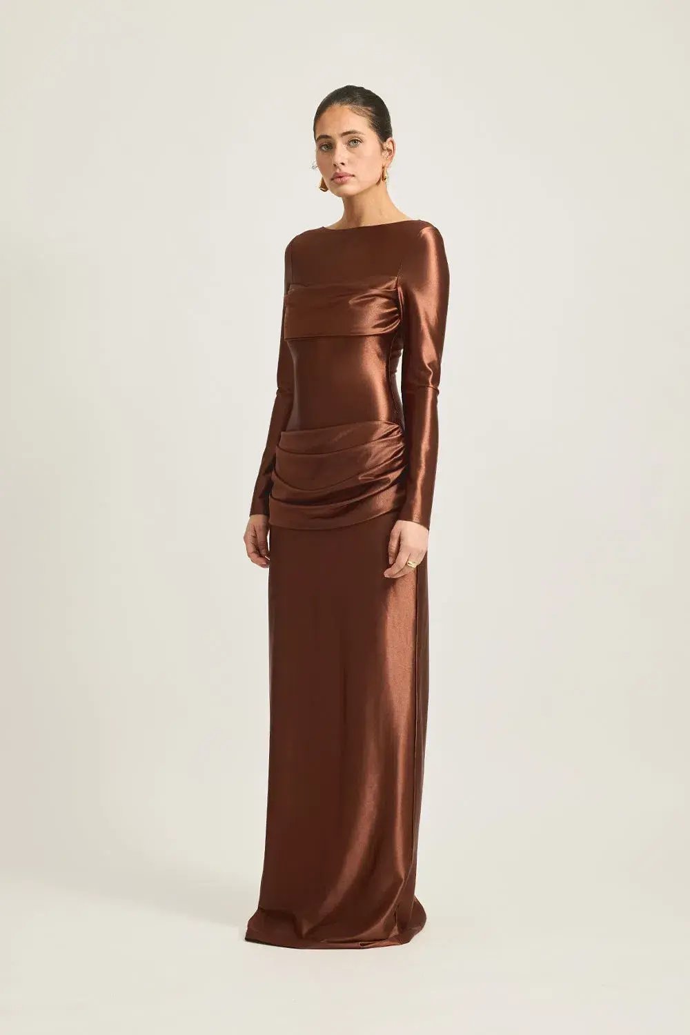 Tojha Hadleigh Maxi Dress Brown Size 10 photo 3