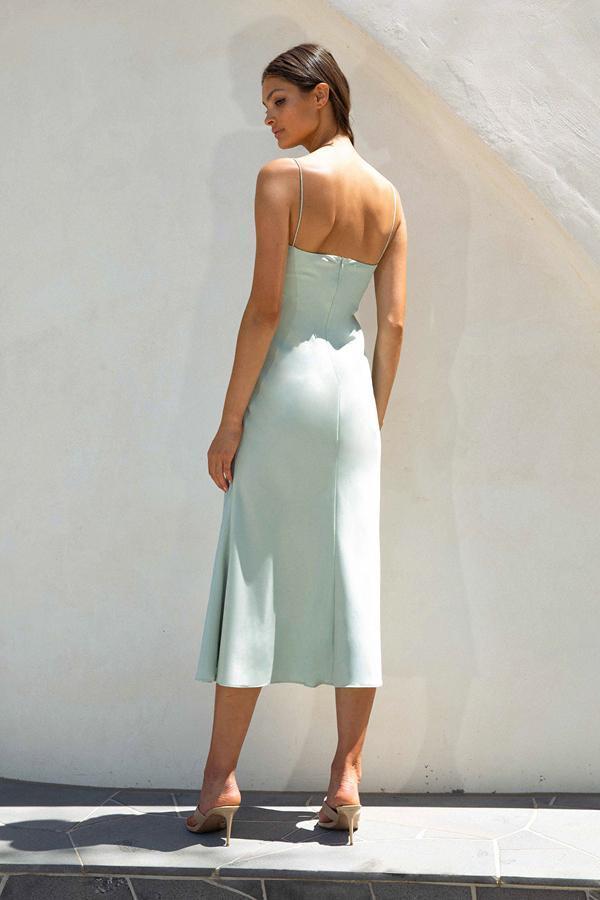 MISHA Casandra Dress Blue Size 12 photo 2