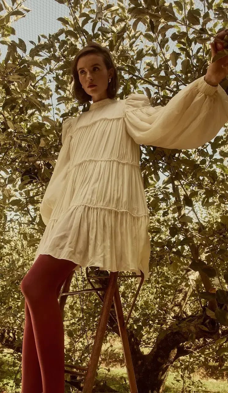 Rooh Collective Zenya Mini Dress In White Size 10 photo 2