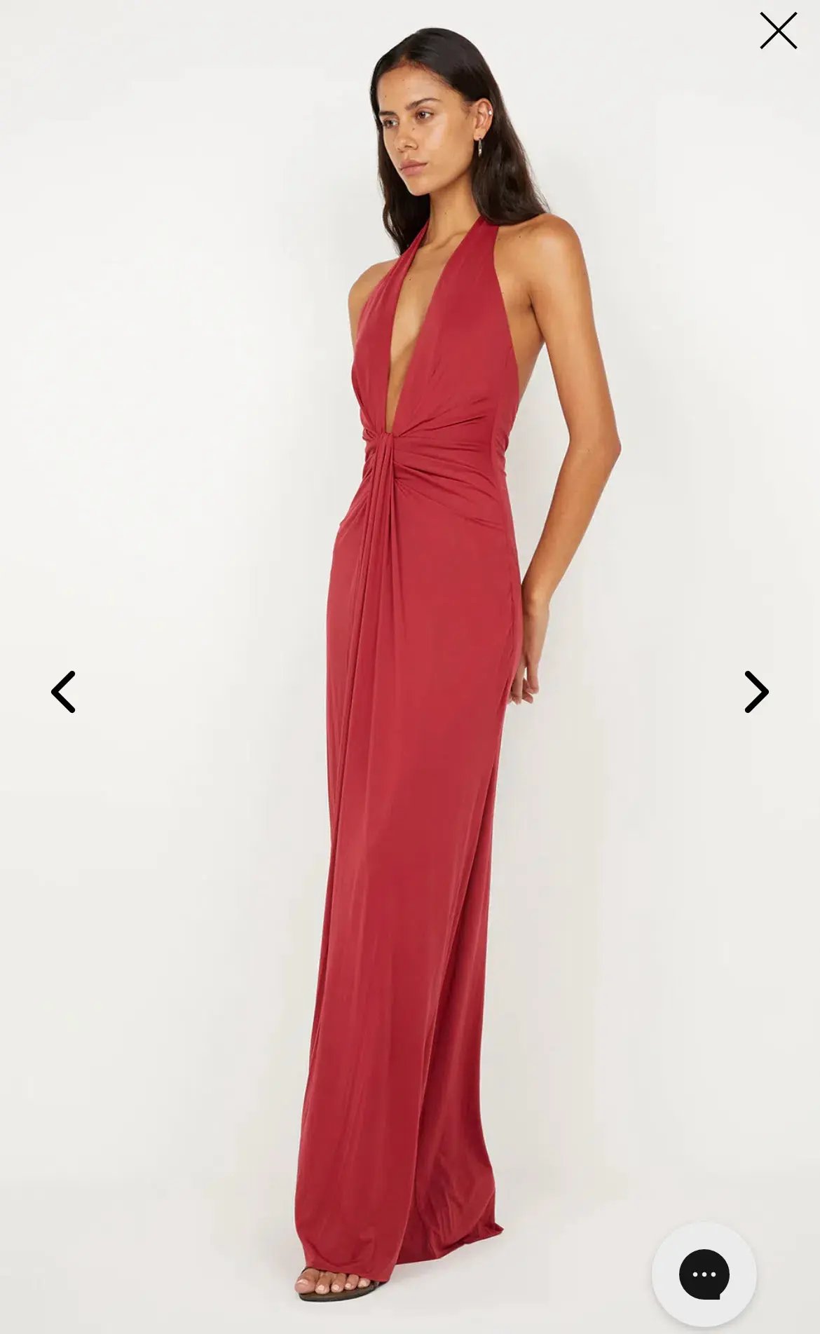 Bec + Bridge Susie Plunge Maxi Dress in Cherry AU6 photo 3