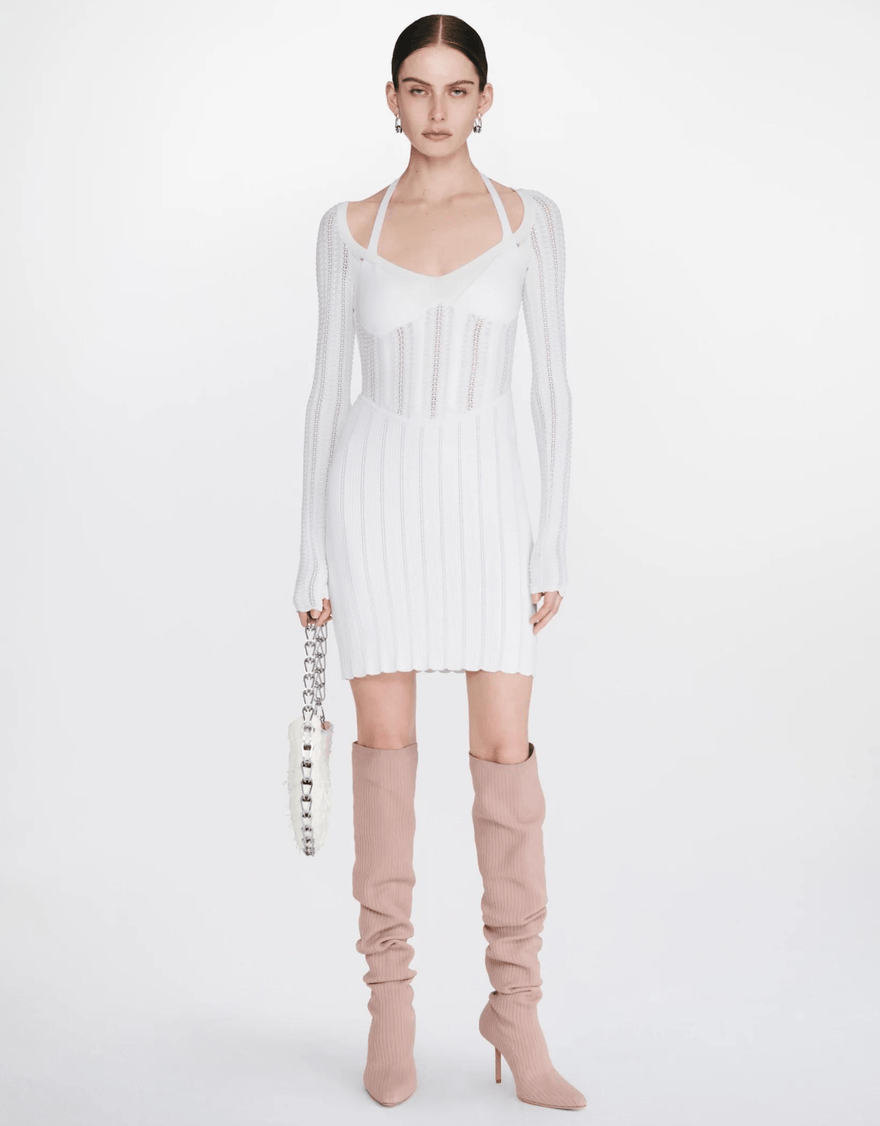 Dion Lee Snakeskin Column Corset Dress photo 3
