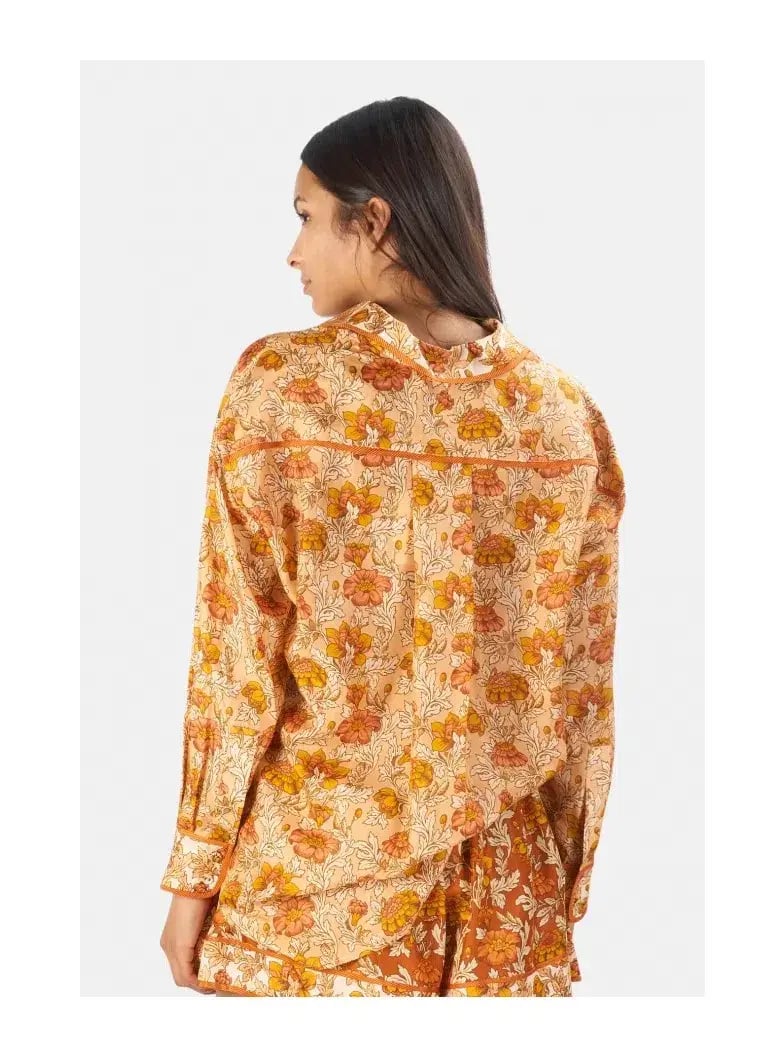 Zimmermann Andie Relaxed Shirt Almond Floral Size 1 / AU 10 photo 4