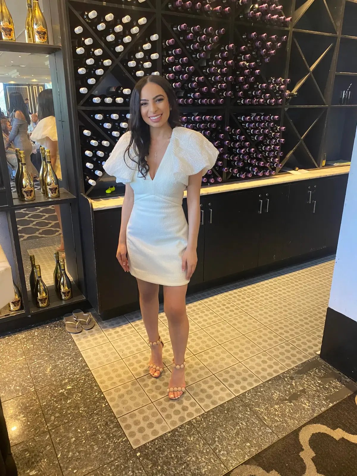 Acler Raven Mini Dress in Ivory Size 6 photo 3