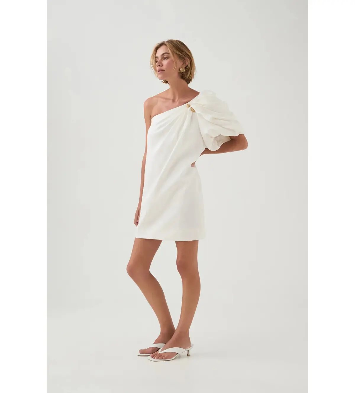 Aje Cira Mini Dress in Ivory Size M / AU 10 photo 2