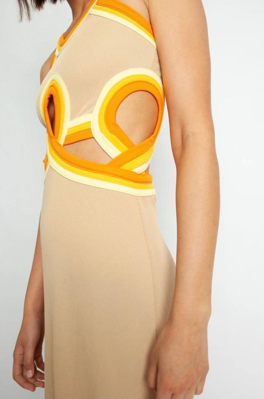 Christopher Esber Looped Verner Bind Multi Strapped Dress Print  Size 8 photo 2