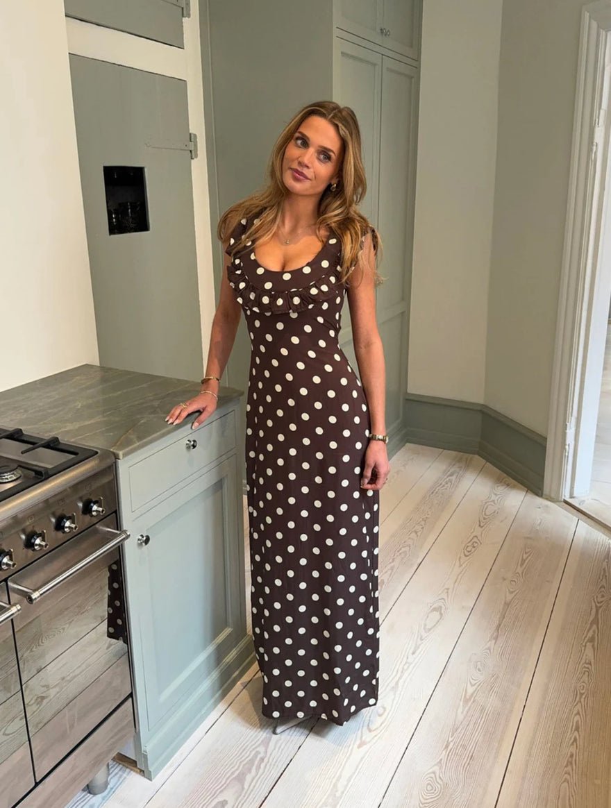 Design by Si Luna Dress - Brown/white photo 2