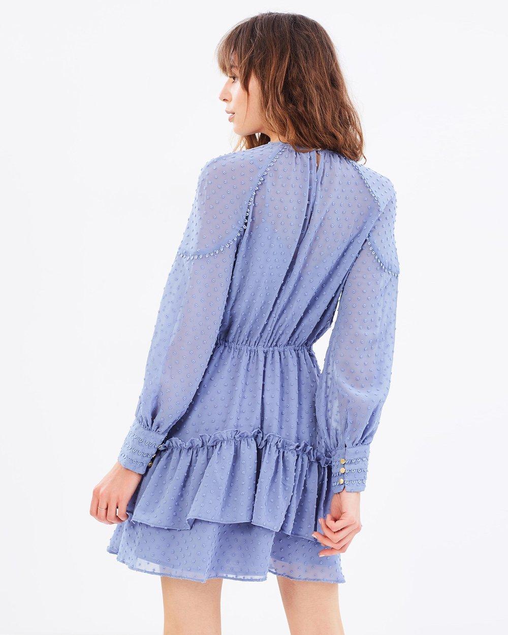 Talulah Sweet Allure Long Sleeve Mini Dress Purple Size 6 photo 5