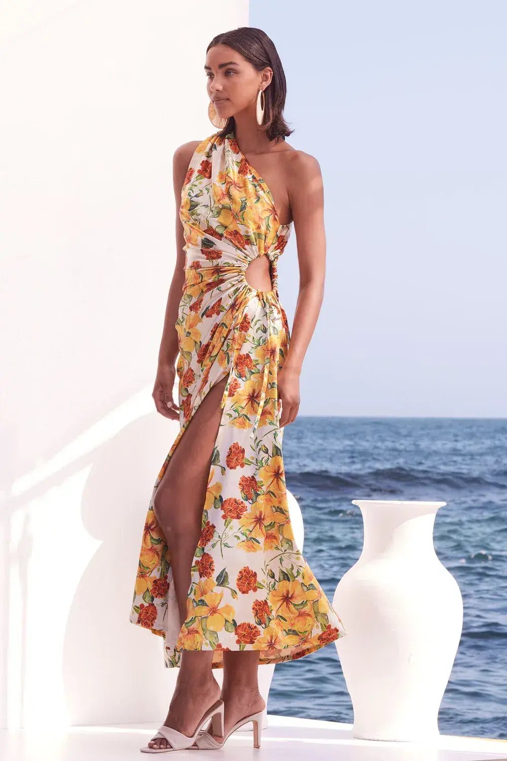 Sonya Moda Nour Yarden Floral Maxi Dress Multi Size 8 photo 2
