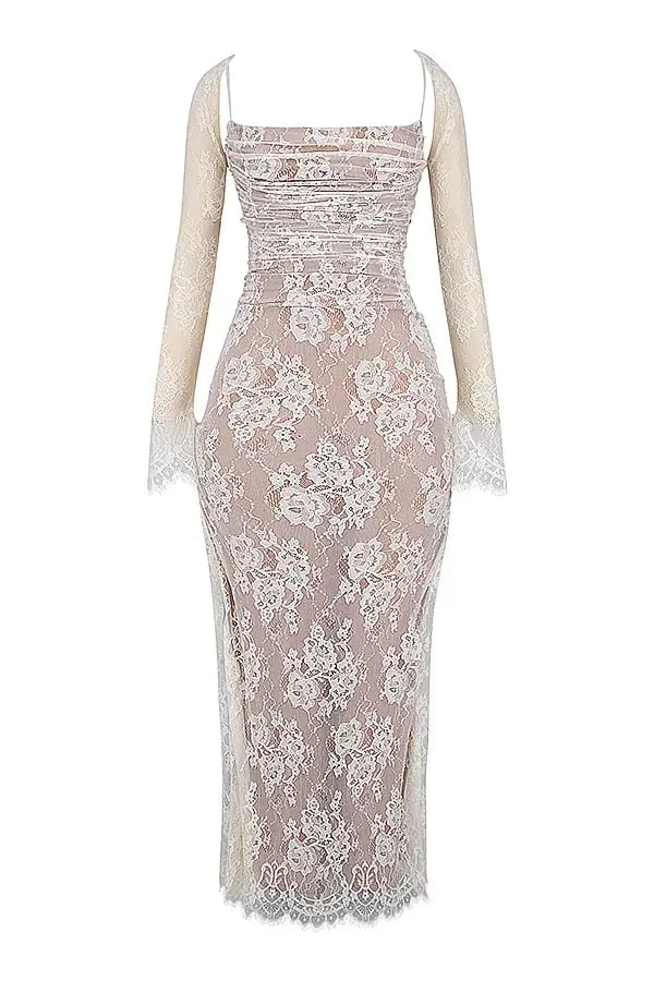 House of CB Artemis Lace Maxi Dress in Vintage Cream Size M / AU 10 (Bigger Cup) photo 5