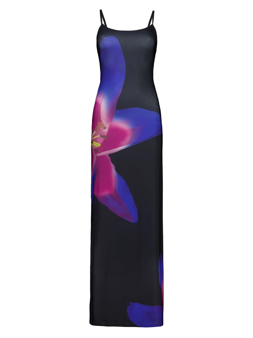 WITH HARPER LU Slip Dress - Midnight Lily Floral photo 4