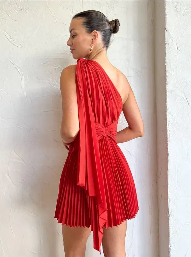 Acler Luton Mini Dress Scarlet Size 6 photo 3