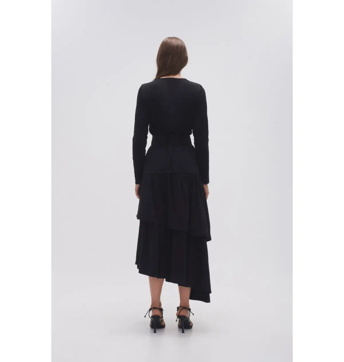 Aje Interlace Midi Skirt Black Size AU 8 photo 3