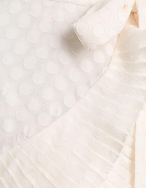 Zimmermann Plisse Wrap Midi Dress Pearl Size photo 3