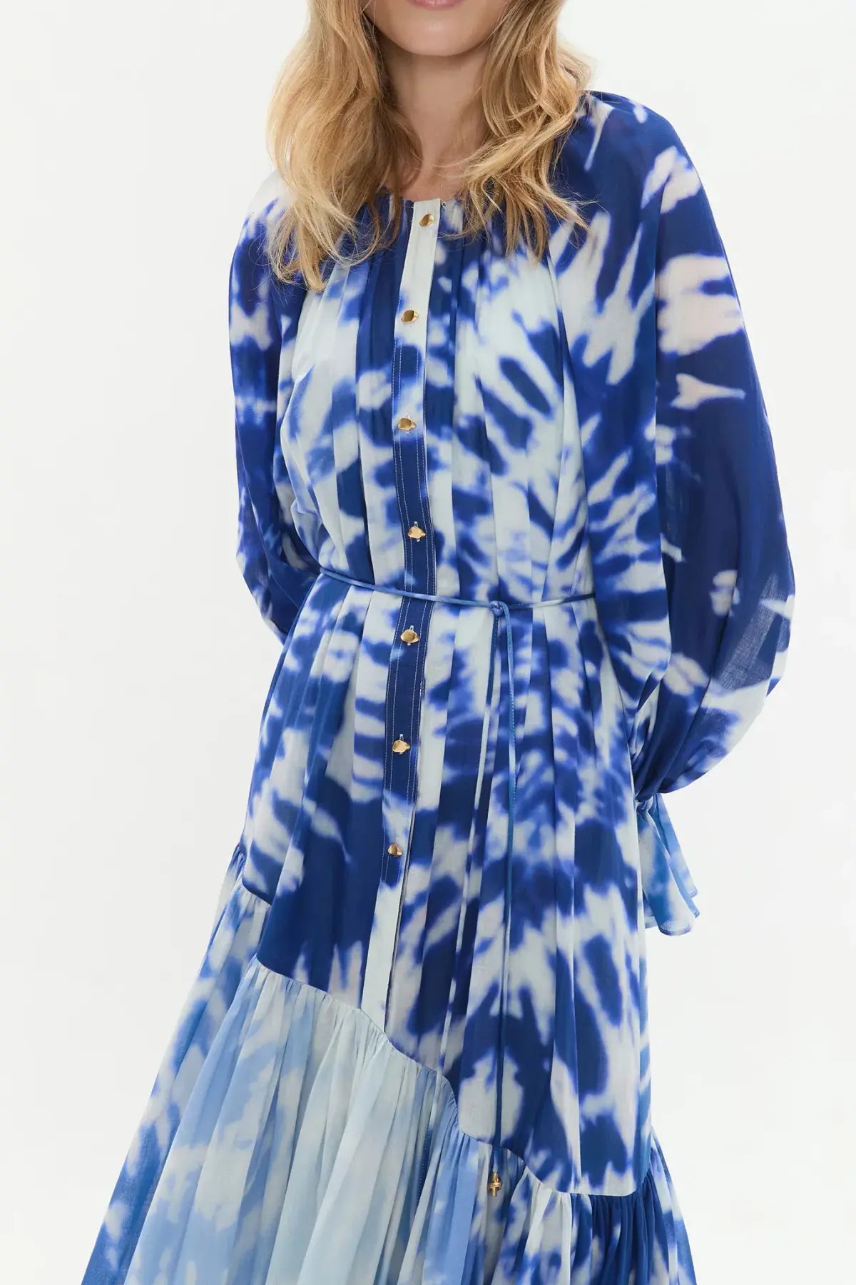 Aje Asher Midi Dress Blue Size 8 photo 3