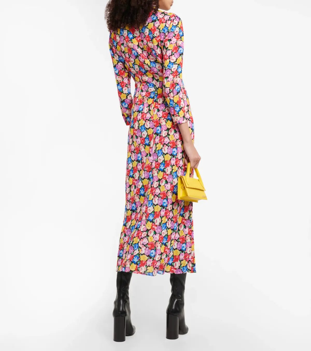 Rixo Cherie Floral Midi Dress Size 12 photo 3