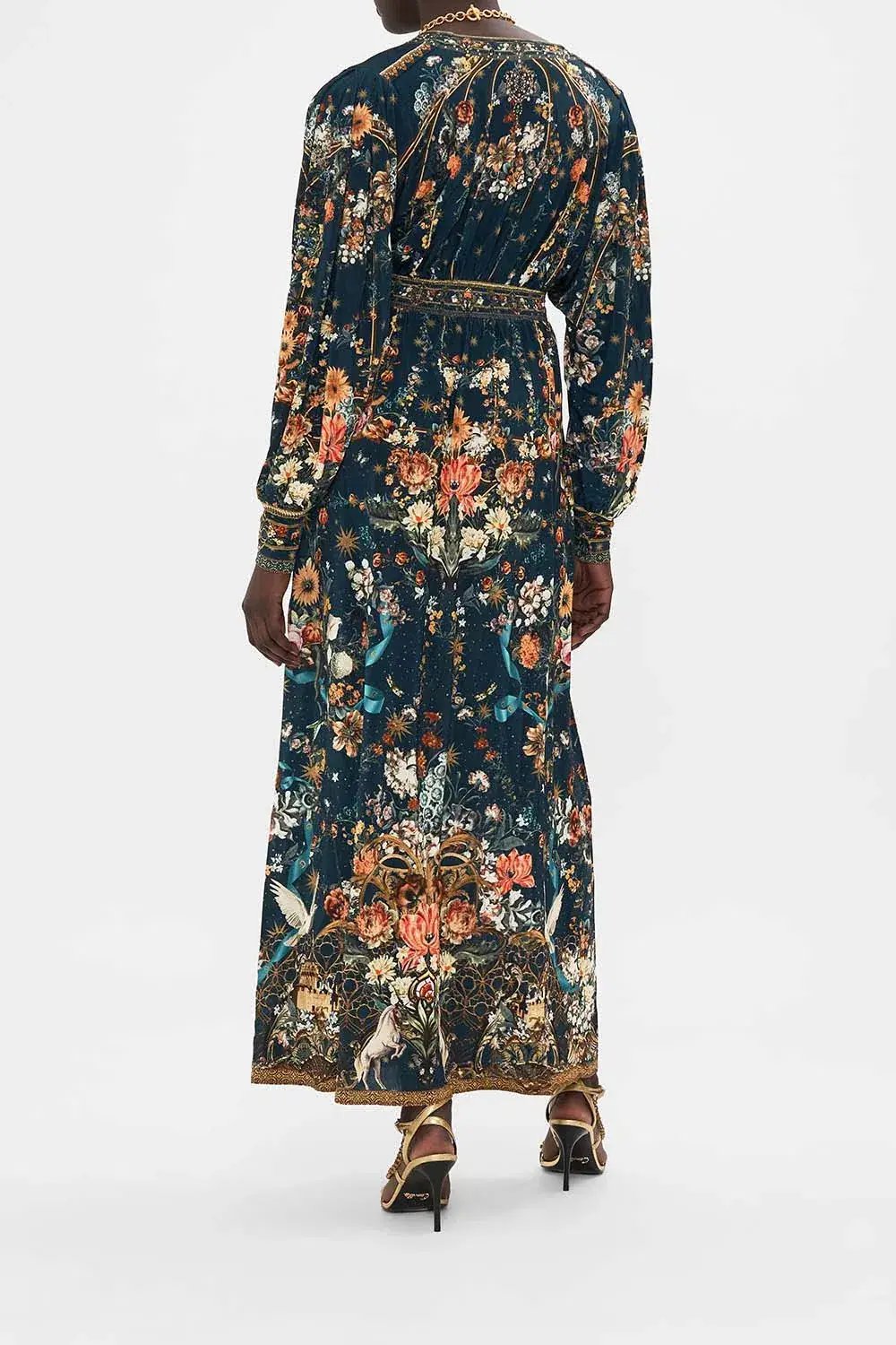 Camilla V Neck Waisted Jersey Dress AU 10 photo 2