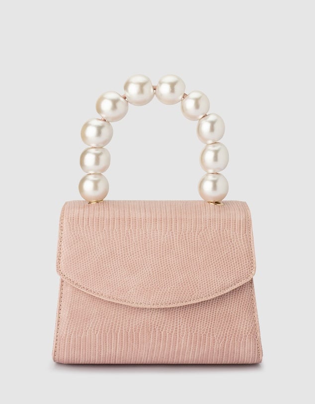 Olga Berg Pink Peta Pearl Handle Bag photo 2