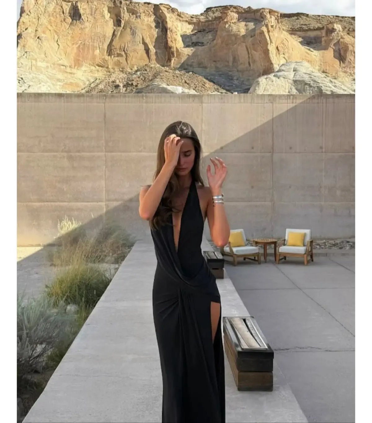 Natalie Rolt Winona Maxi Gown Black Size AU 6 photo 4