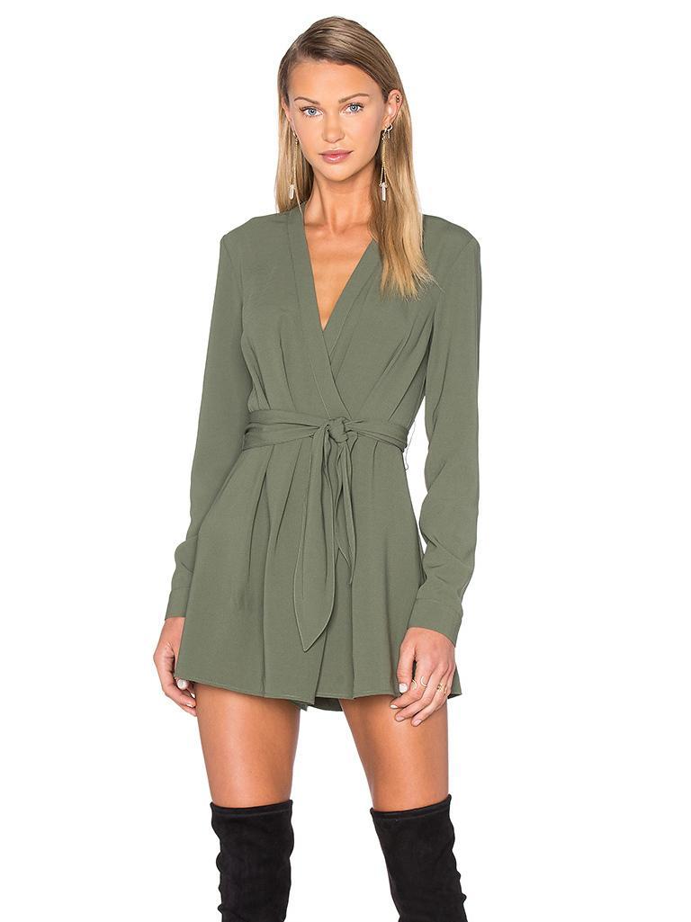 The Fifth Label Above & Beyond Playsuit Khaki Green Size AU 6 photo 2