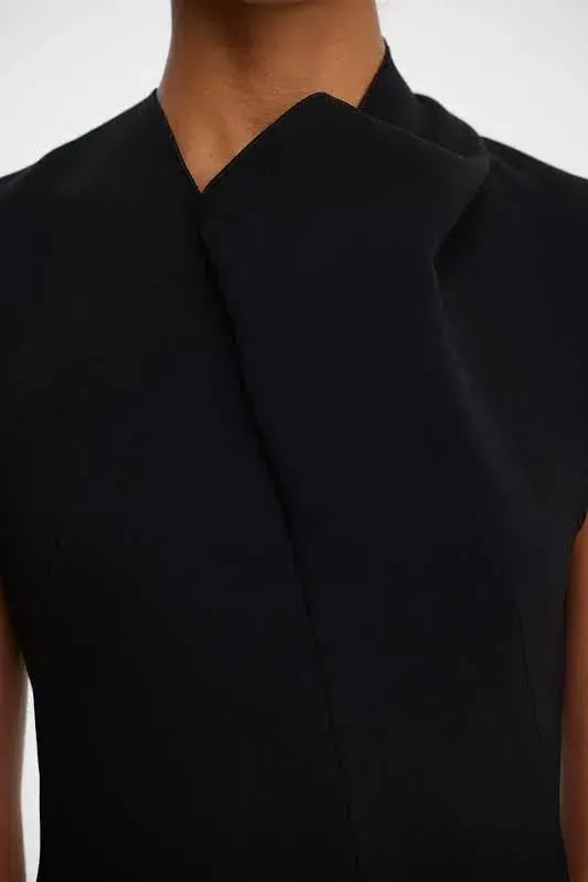 Acler Warfield Mini Dress Black Size AU 14 photo 3