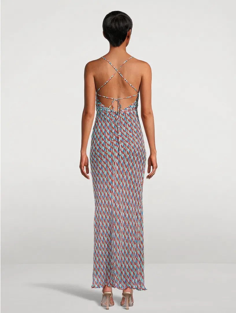 Maribel Lace Back Bias Maxi Dress Size 8 photo 2