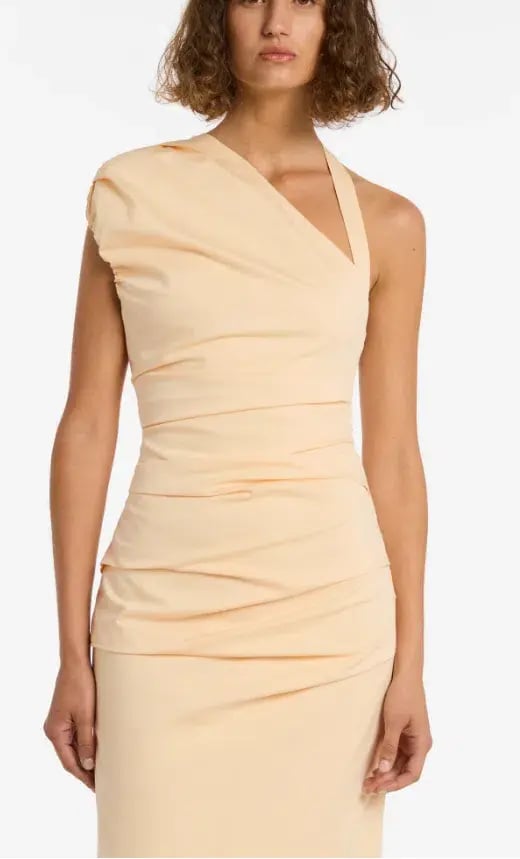 Sir The Label Giacomo Gathered Gown in butter Size 8 / SIZE 1 photo 4