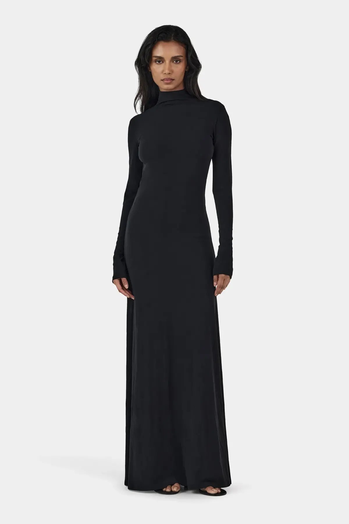 Hansen and Gretel Daphne Maxi Dress Black Size 10 photo 3