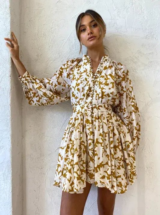 Acler Wolcott Mini Dress in Sienna Shadow Size 10 photo 2