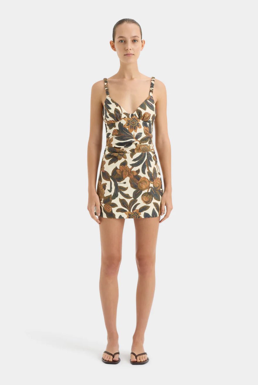 Sir The Label Primrose Ruched Mini Dress photo 3