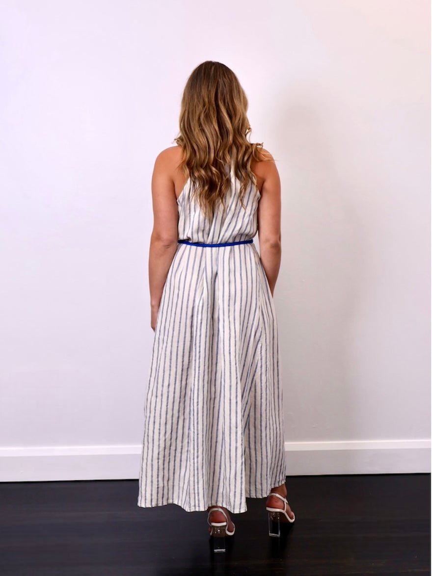 Scanlan Theodore Italian Linen Stripe Dress photo 4